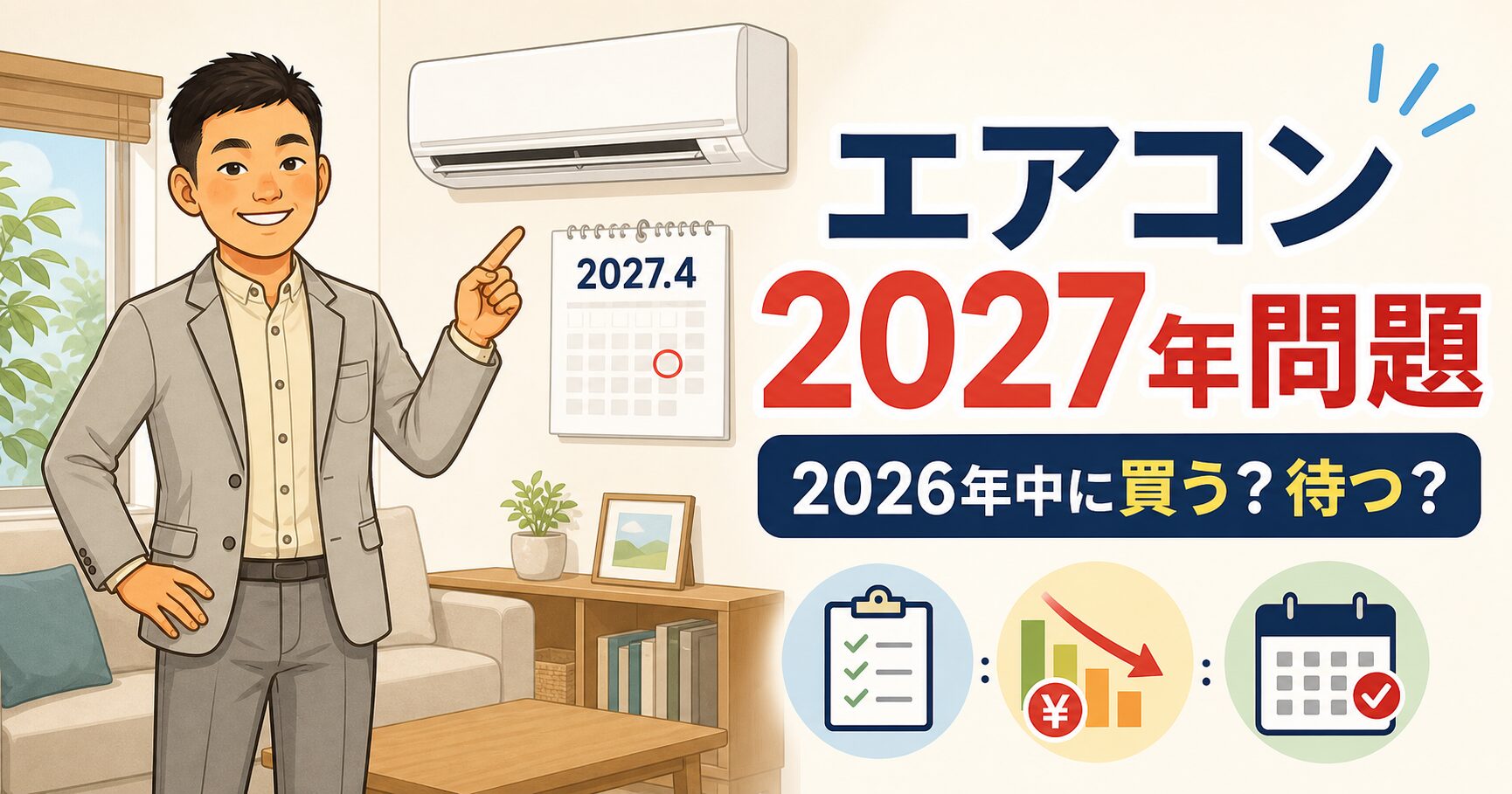 エアコン2027年問題の記事サムネイル